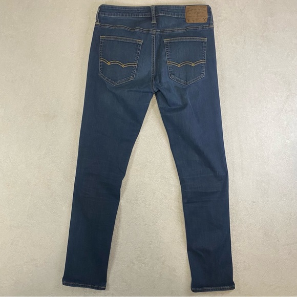 American Eagle Blue Denim Jeans - Extreme Flex Skinny 32x30 - Picture 4 of 7